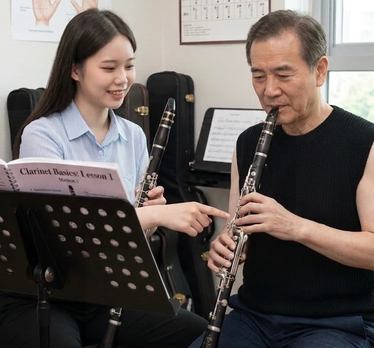 趣音樂工坊新竹豎笛課程教學畫面