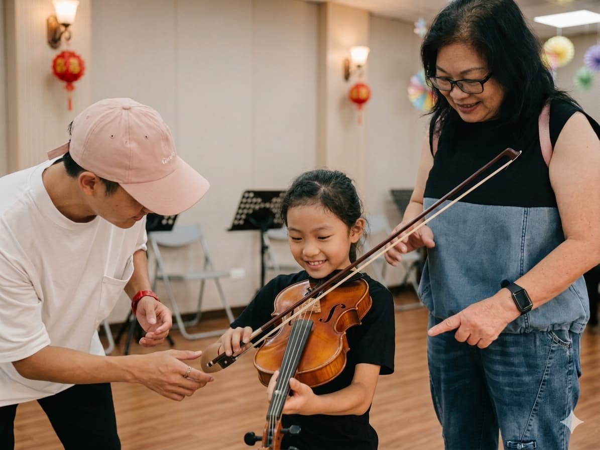 趣音樂工坊新竹小提琴一對一課程教學場景