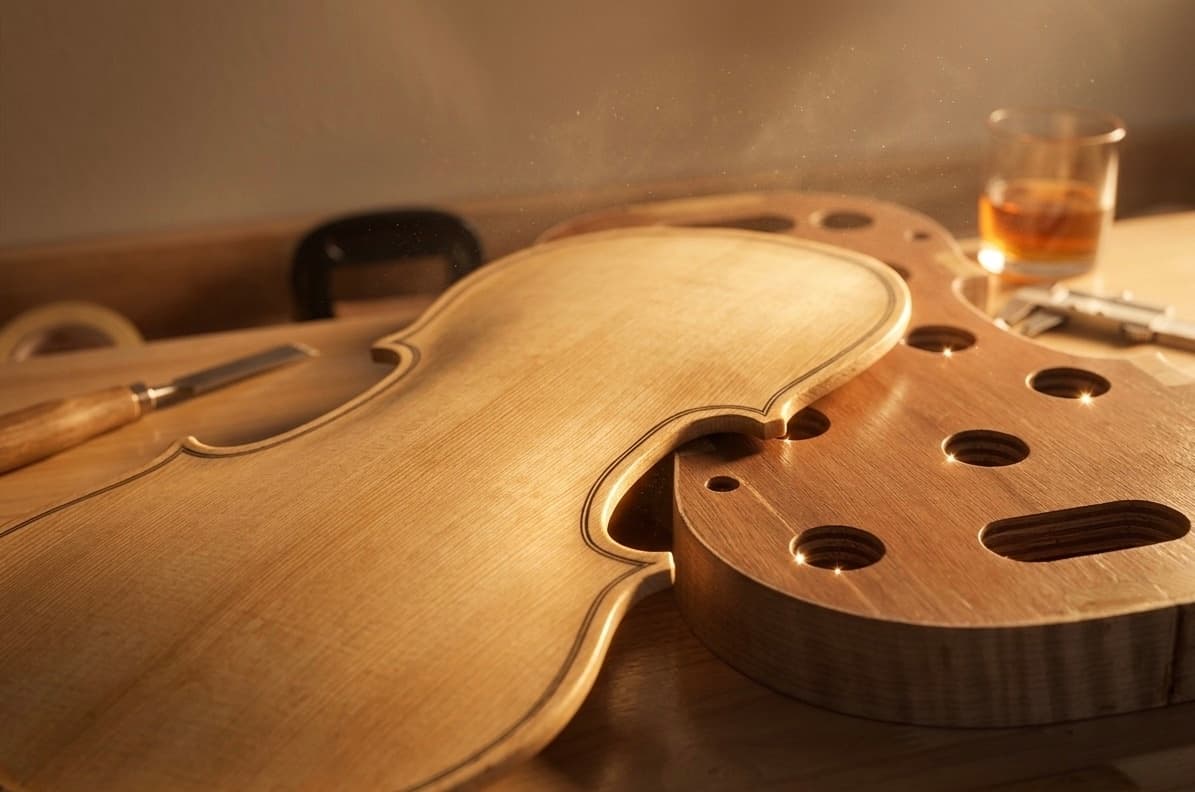 趣音樂工坊提琴工藝體驗工作坊畫面